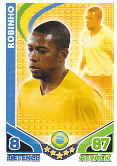 Robinho Brazil 2010 World Cup Match Attax #34